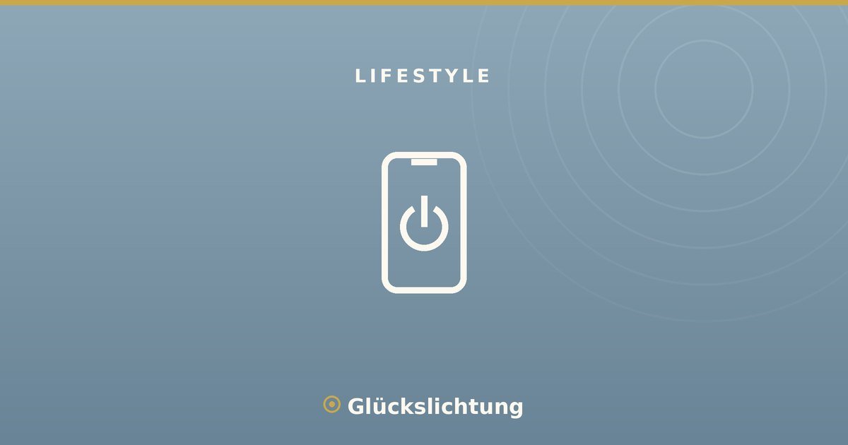 Digital Detox: den Kopf wieder frei bekommen