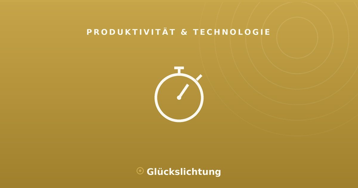 Pomodoro-Technik: konzentriert arbeiten in 25-Minuten-Blöcken